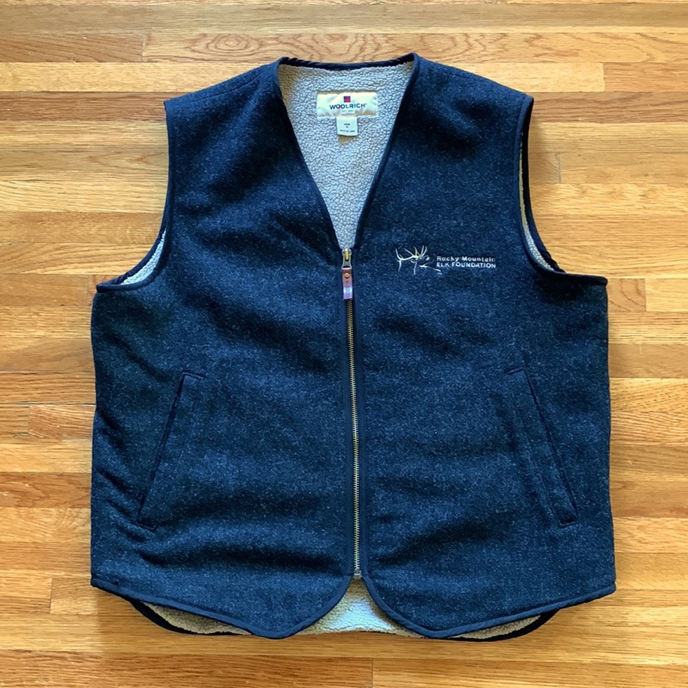 Woolrich wool lined vest.